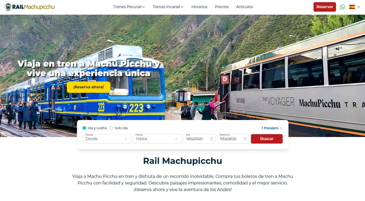 View From Inca Rail Inca Rail trains information and reservations